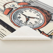 Couverture Sherpa Horloge d'alarme pivotante - Porte Whimsical (3/4)