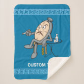 Couverture Sherpa Horloge détendue (Devant)