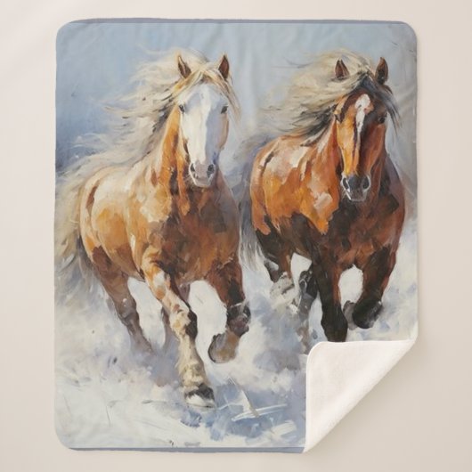 Couverture Sherpa Horse (Devant)