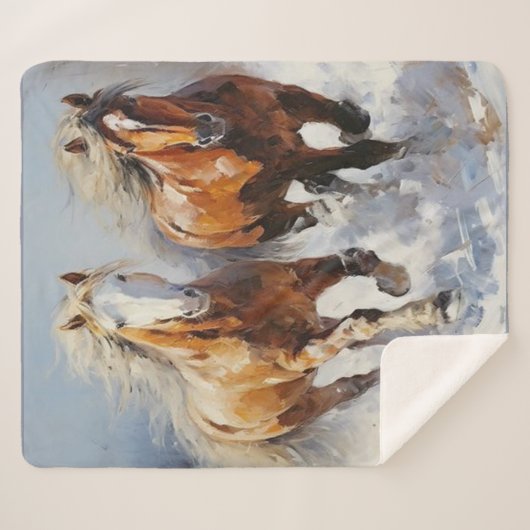 Couverture Sherpa Horse (Devant (Horizontal))