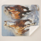 Couverture Sherpa Horse (Devant (Horizontal))