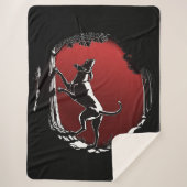 Couverture Sherpa Hound Dog Art Blanket Chasse Chien Sherpa Blanket (Devant)