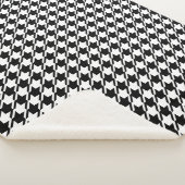 Couverture Sherpa Houndstooth BW Rpt Motif (3/4)