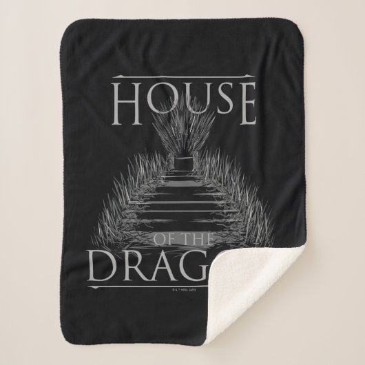 Couverture Sherpa HOUSE of the Dragon | Iron Throne Graphic (Devant)