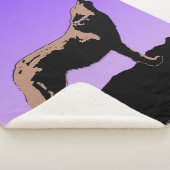 Couverture Sherpa Howling Wolf at Sunset - Art faunique original (3/4)