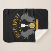 Couverture Sherpa HUFFLEPUFF™ Badger and Cup House Pride Graphisme (Devant (Horizontal))