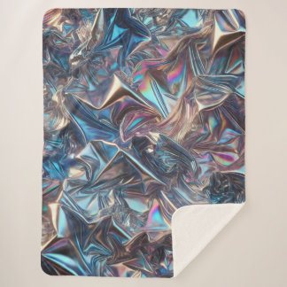 Couverture Sherpa Huile Chrome Ultra-Cosy Blanket - Flueur Futuriste