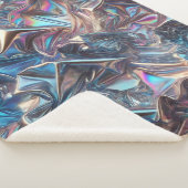 Couverture Sherpa Huile Chrome Ultra-Cosy Blanket - Flueur Futuriste (3/4)