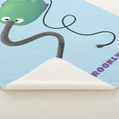 Couverture Sherpa Humour de dessin animé de l'aspirateur mignon (3/4)