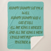 COUVERTURE SHERPA HUMPTY DUMPTY (Devant)