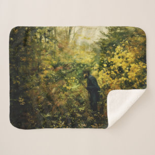 Couverture Sherpa Hunter in the Forest (par H.A. Brendekilde)