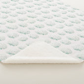 Couverture Sherpa Hydrangea Blanc Élégant Sarcelle (3/4)
