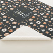 Couverture Sherpa Hygge d'automne confortable Monogramme Motif illus (3/4)