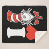 Couverture Sherpa I Heart Cat in the Casquette (Devant (Horizontal))