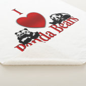 Couverture Sherpa I Heart Panda Bears (3/4)