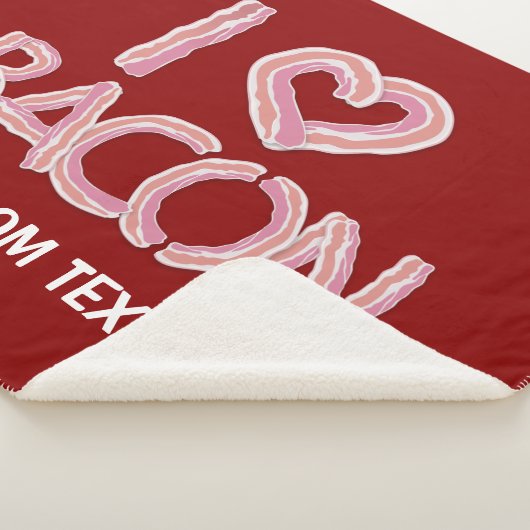 Couverture Sherpa I Love Bacon (3/4)