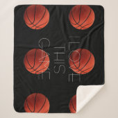 Couverture Sherpa I Love Basketball Close Up (Devant)
