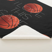 Couverture Sherpa I Love Basketball Close Up (3/4)