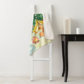 Couverture Sherpa I Love Camping Bois Animaux Enfants Aquarelle (En situation)