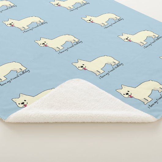 Couverture Sherpa I love my French Bulldog (3/4)