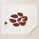 Couverture Sherpa I Love My Whippet Valentine Amoureux des chiens (Devant (Horizontal))