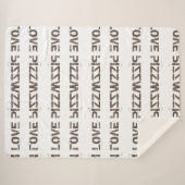 COUVERTURE SHERPA I LOVE PIZZA (Devant (Horizontal))