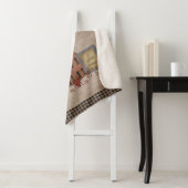 Couverture Sherpa I Love Prims Country Red Saltbox Accueil (En situation)