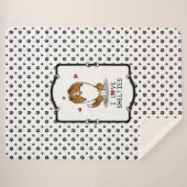 Couverture Sherpa I Love Shelts (sable 2) Shetland Sheepdogs mignonn (Devant (Horizontal))