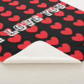 Couverture Sherpa I LOVE YOU Comfy Sherpa Blanket (3/4)
