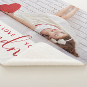Couverture Sherpa I Love You Grand-mère Valentine's Day Cadeau Photo (3/4)
