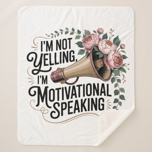 Couverture Sherpa I’m Not Yelling, I’m Motivational Speaking (Devant)