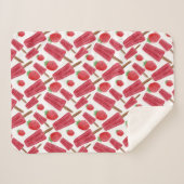Couverture Sherpa Ice cream pattern | Lollies pattern | lollipop 16 (Devant (Horizontal))
