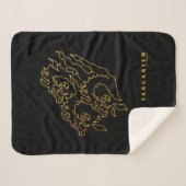 Couverture Sherpa Icône de la maison Targaryen (Devant (Horizontal))