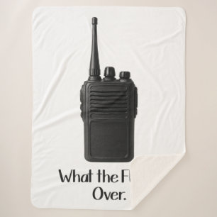 Couverture Sherpa Icône Fu*k Sur L'Icône Drôle Walkie Talkie