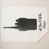 Couverture Sherpa Icône Fu*k Sur L'Icône Drôle Walkie Talkie (Devant (Horizontal))