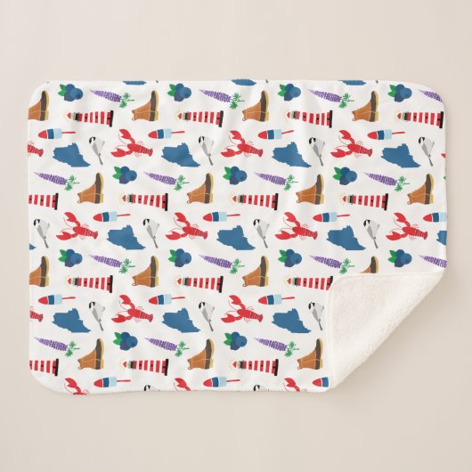 Couverture Sherpa Icônes du Maine (Devant (Horizontal))