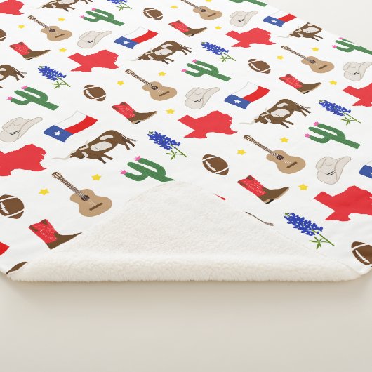 Couverture Sherpa Icônes du Texas (3/4)