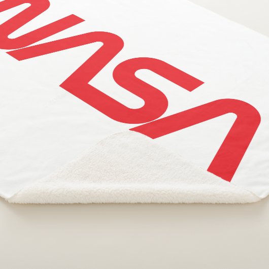 Couverture Sherpa Iconique NASA Circa Sherpa Blanket (blanc fusées) (3/4)