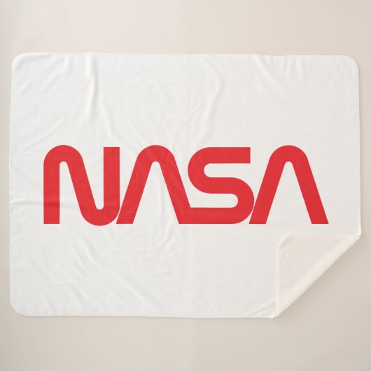 Couverture Sherpa Iconique NASA Circa Sherpa Blanket (blanc fusées) (Devant (Horizontal))
