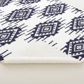 Couverture Sherpa Ikat Boho Aztec Textile Motif (3/4)