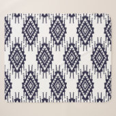 Couverture Sherpa Ikat Boho Aztec Textile Motif (Devant (Horizontal))