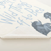 Couverture Sherpa Il a envoyé des choses sauvages au lit - Bleu (3/4)