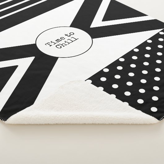 Couverture Sherpa Il est temps de refroidir noir et blanc (3/4)