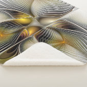Couverture Sherpa Illusion d'optique abstrait 3D fractal avec profon (3/4)