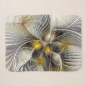 Couverture Sherpa Illusion d'optique abstrait 3D fractal avec profon (Devant (Horizontal))