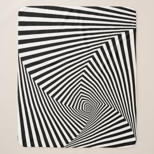Couverture Sherpa Illusion optique : Abstraite géométrique rayée. (Devant)