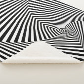 Couverture Sherpa Illusion optique : Abstraite géométrique rayée. (3/4)