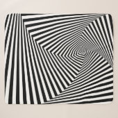 Couverture Sherpa Illusion optique : Abstraite géométrique rayée. (Devant (Horizontal))