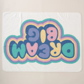 Couverture Sherpa Illustration avec typographie Dream Big (Devant (Horizontal))