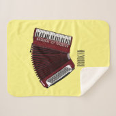 Couverture Sherpa Illustration d'accordion (Devant (Horizontal))